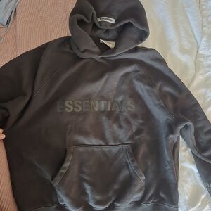 Essentials Charcoal Hoodie for Men